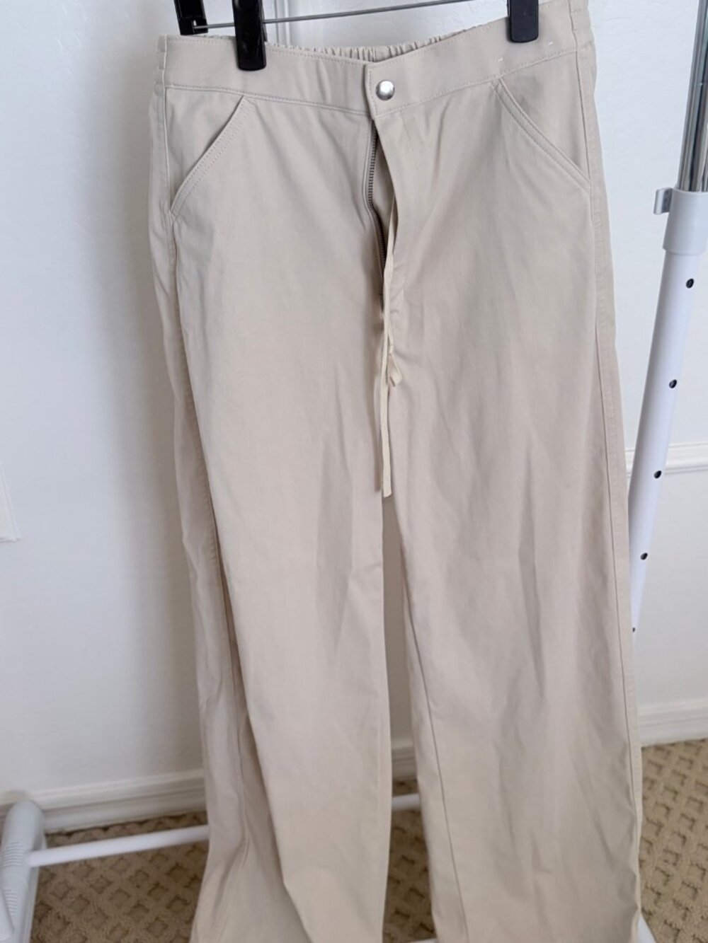 NWOT Uniqlo U Best selling Beige Wide Leg Pants - Size M